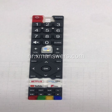 Daljinska tipkovnica od silikonske gume s tiskom na svilu za TV